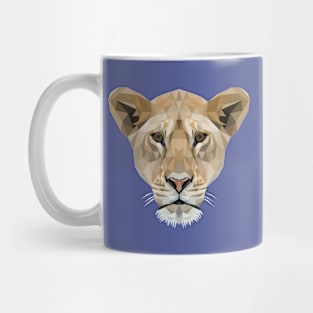 Lioness Low Poly Art Mug